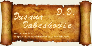 Dušana Dabesković vizit kartica